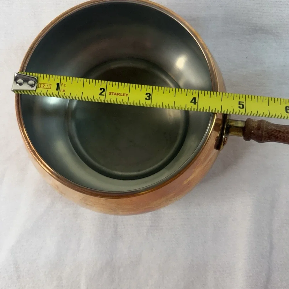 Vintage ODI (Old Dutch International) Stamped Copper Pans 5-piece Portugal